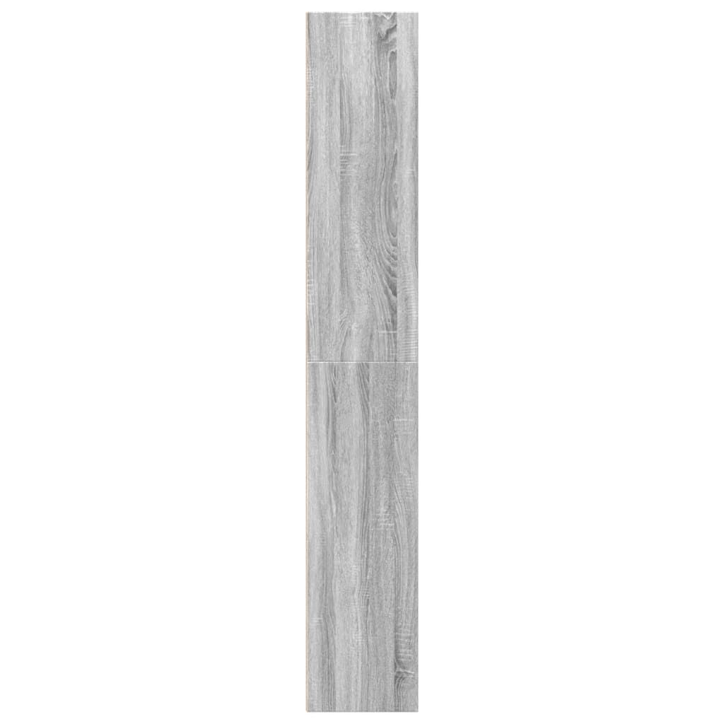 vidaXL Bookcase Grey Sonoma 40x30x189 cm Engineered Wood