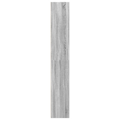vidaXL Bookcase Grey Sonoma 40x30x189 cm Engineered Wood