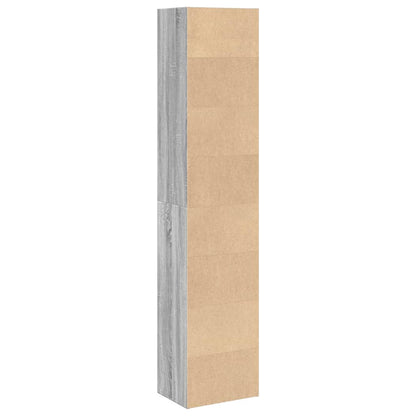 vidaXL Bookcase Grey Sonoma 40x30x189 cm Engineered Wood