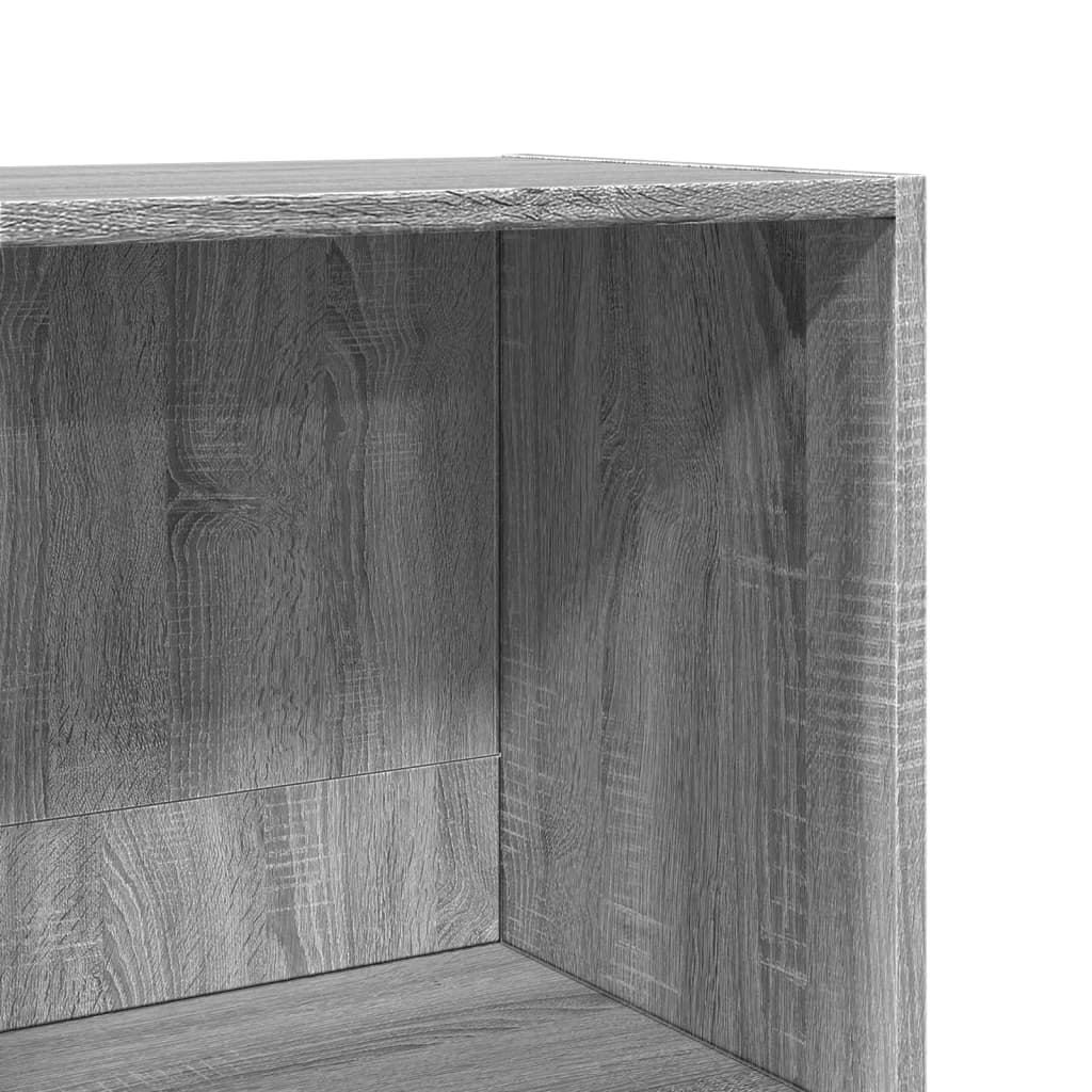 vidaXL Bookcase Grey Sonoma 40x30x189 cm Engineered Wood