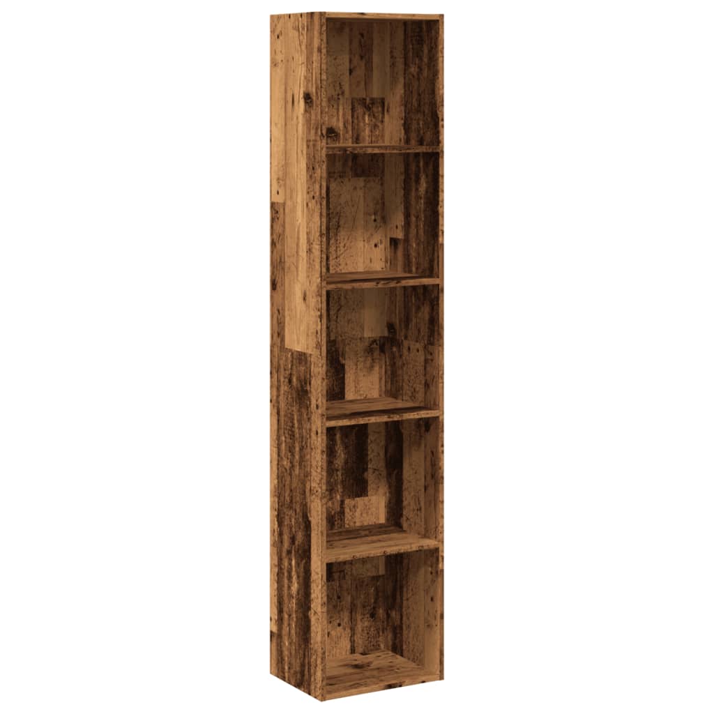 vidaXL Bookcase Old Wood 40x30x189 cm Engineered Wood
