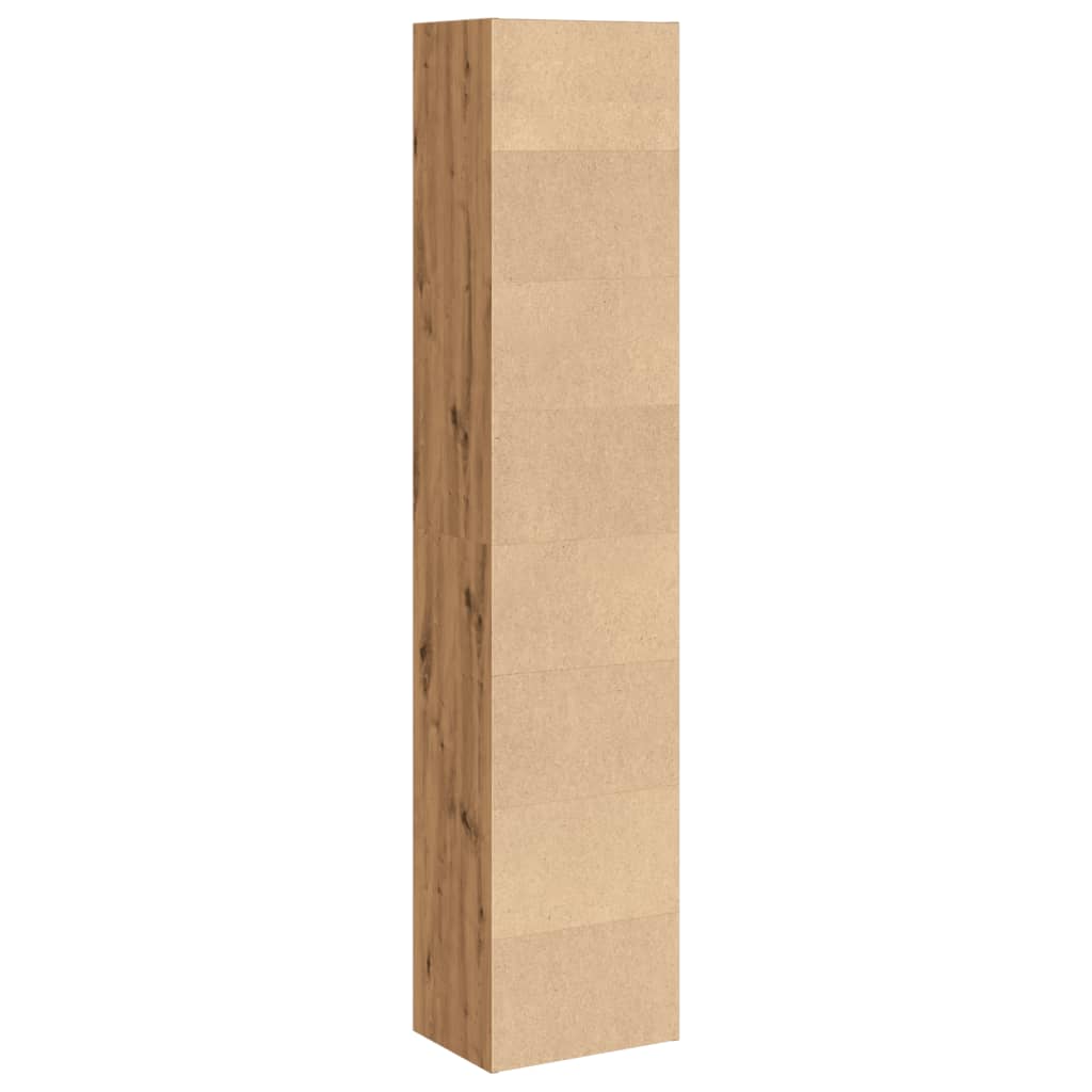 vidaXL Bookcase Artisian Oak 40x30x189 cm Engineered Wood