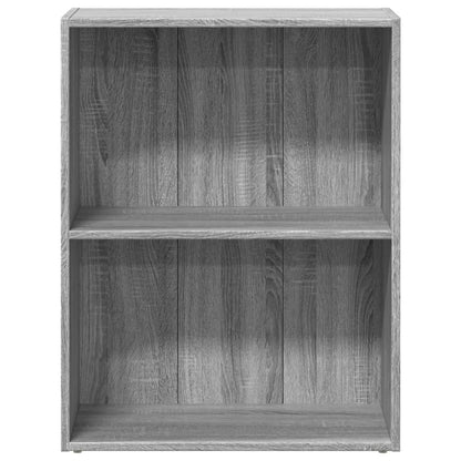 vidaXL Bookcase Grey Sonoma 60x30x77 cm Engineered Wood