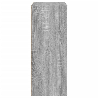 vidaXL Bookcase Grey Sonoma 60x30x77 cm Engineered Wood