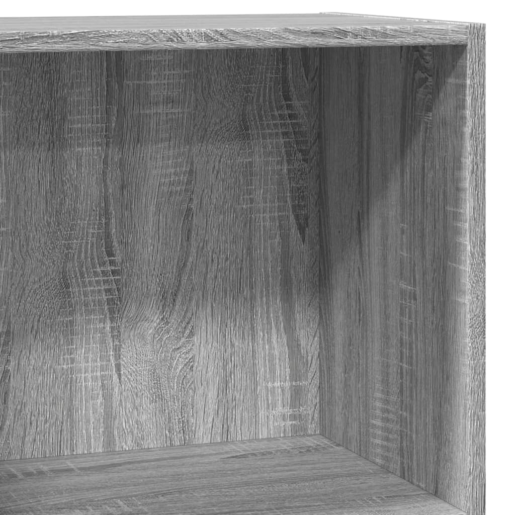 vidaXL Bookcase Grey Sonoma 60x30x77 cm Engineered Wood