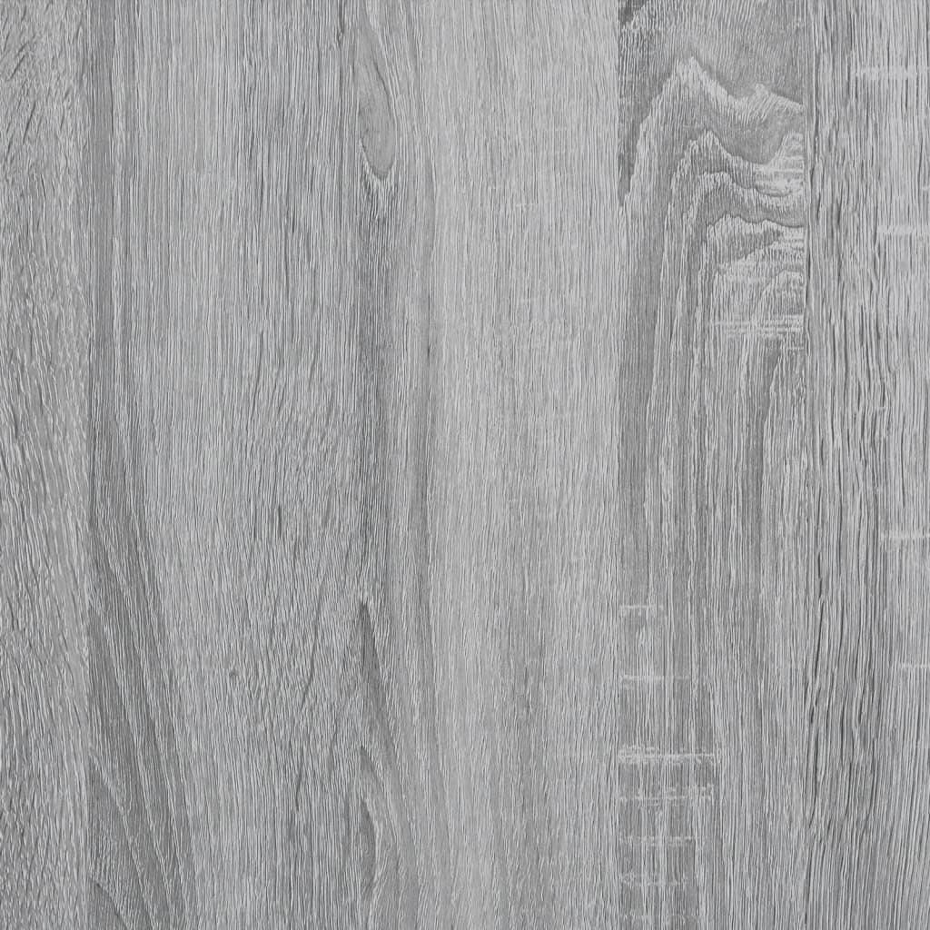 vidaXL Bookcase Grey Sonoma 60x30x77 cm Engineered Wood