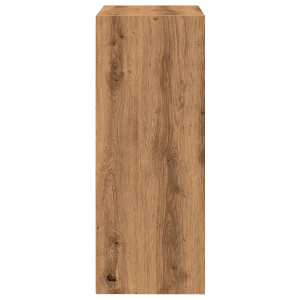 vidaXL Bookcase Artisian Oak 60x30x77 cm Engineered Wood