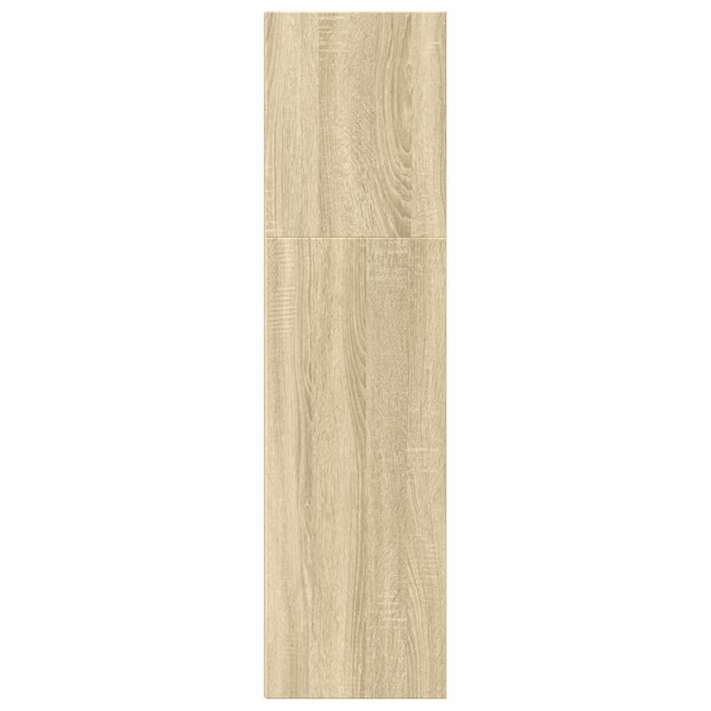vidaXL Bookcase Sonoma Oak 60x30x114 cm Engineered Wood