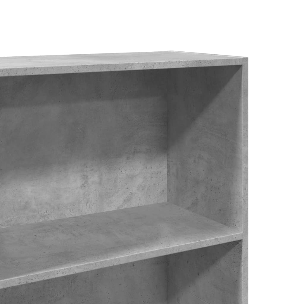 vidaXL Bookcase Concrete Grey 60x30x152 cm Engineered Wood