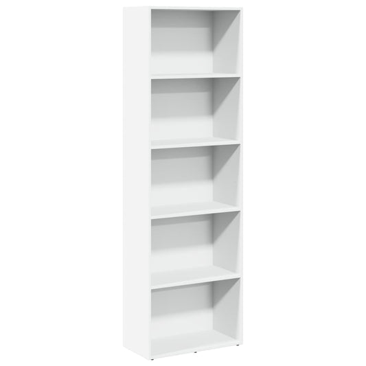vidaXL Bookcase White 60x30x189 cm Engineered Wood