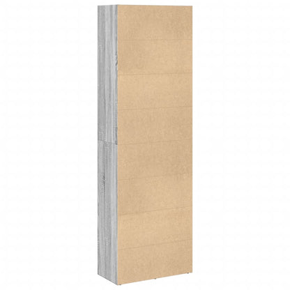 vidaXL Bookcase Grey Sonoma 60x30x189 cm Engineered Wood