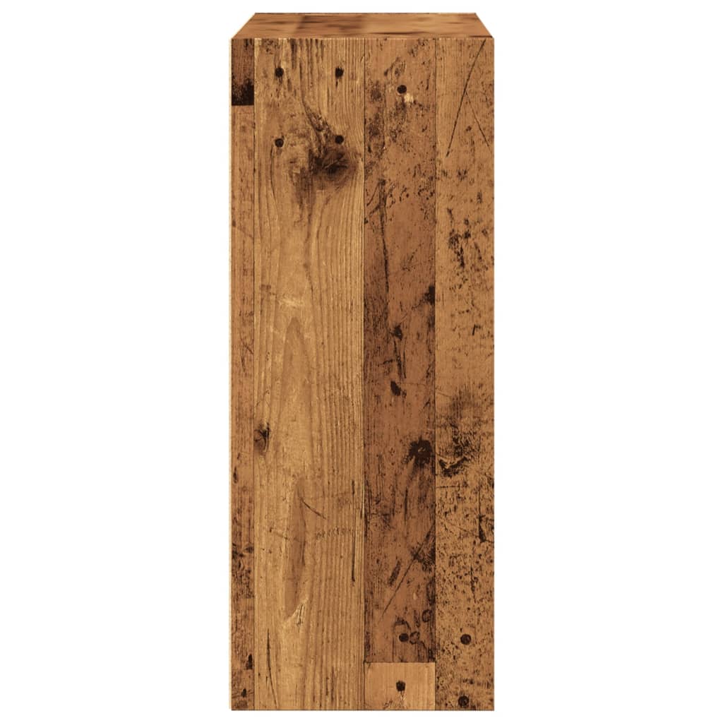 vidaXL Bookcase Old Wood 80x30x77 cm Engineered Wood