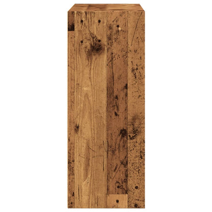 vidaXL Bookcase Old Wood 80x30x77 cm Engineered Wood