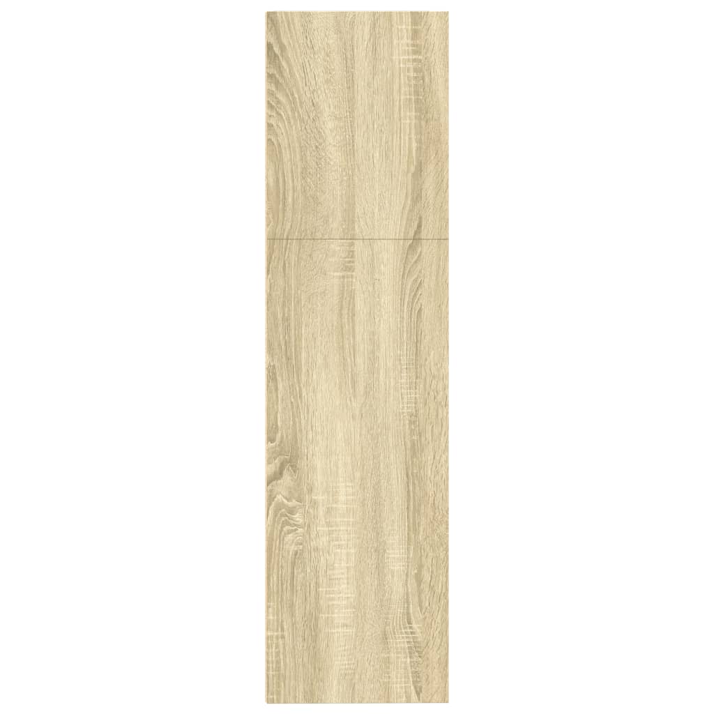 vidaXL Bookcase Sonoma Oak 80x30x114 cm Engineered Wood