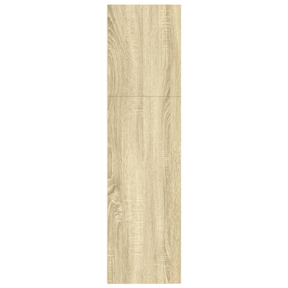 vidaXL Bookcase Sonoma Oak 80x30x114 cm Engineered Wood
