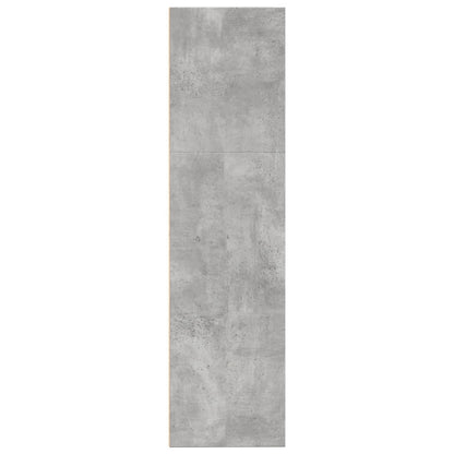 vidaXL Bookcase Concrete Grey 80x30x114 cm Engineered Wood