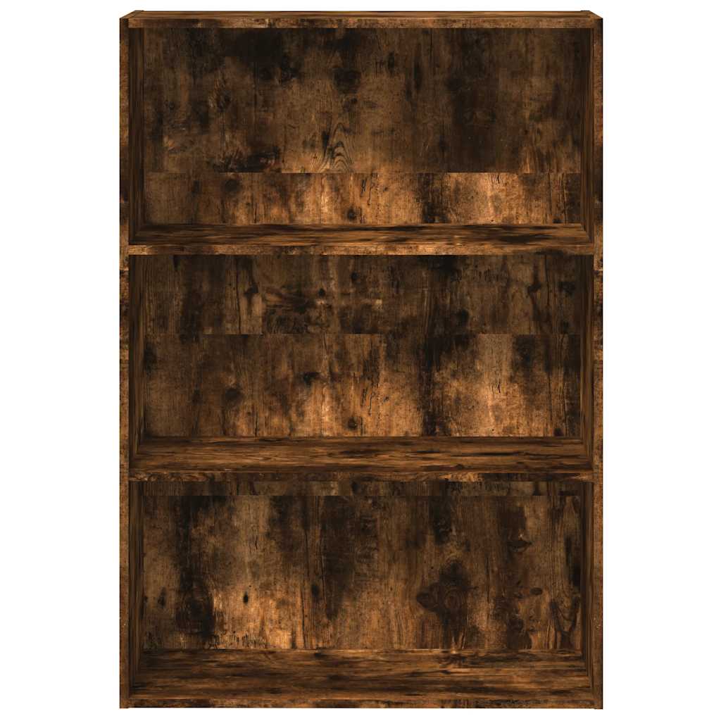 vidaXL Bookcase Smoked Oak 80x30x114 cm Engineered Wood