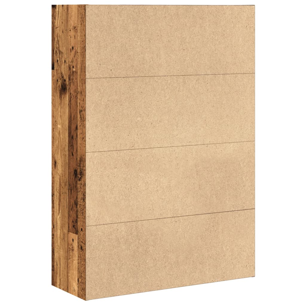 vidaXL Bookcase Old Wood 80x30x114 cm Engineered Wood