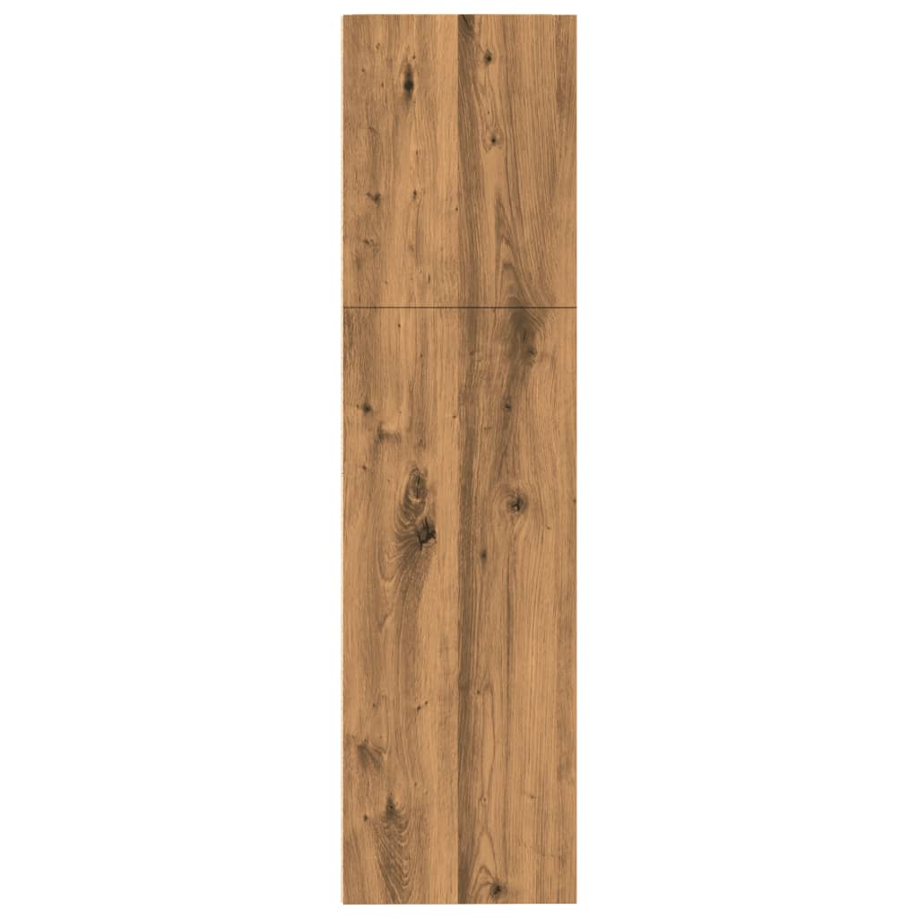 vidaXL Bookcase Artisian Oak 80x30x114 cm Engineered Wood