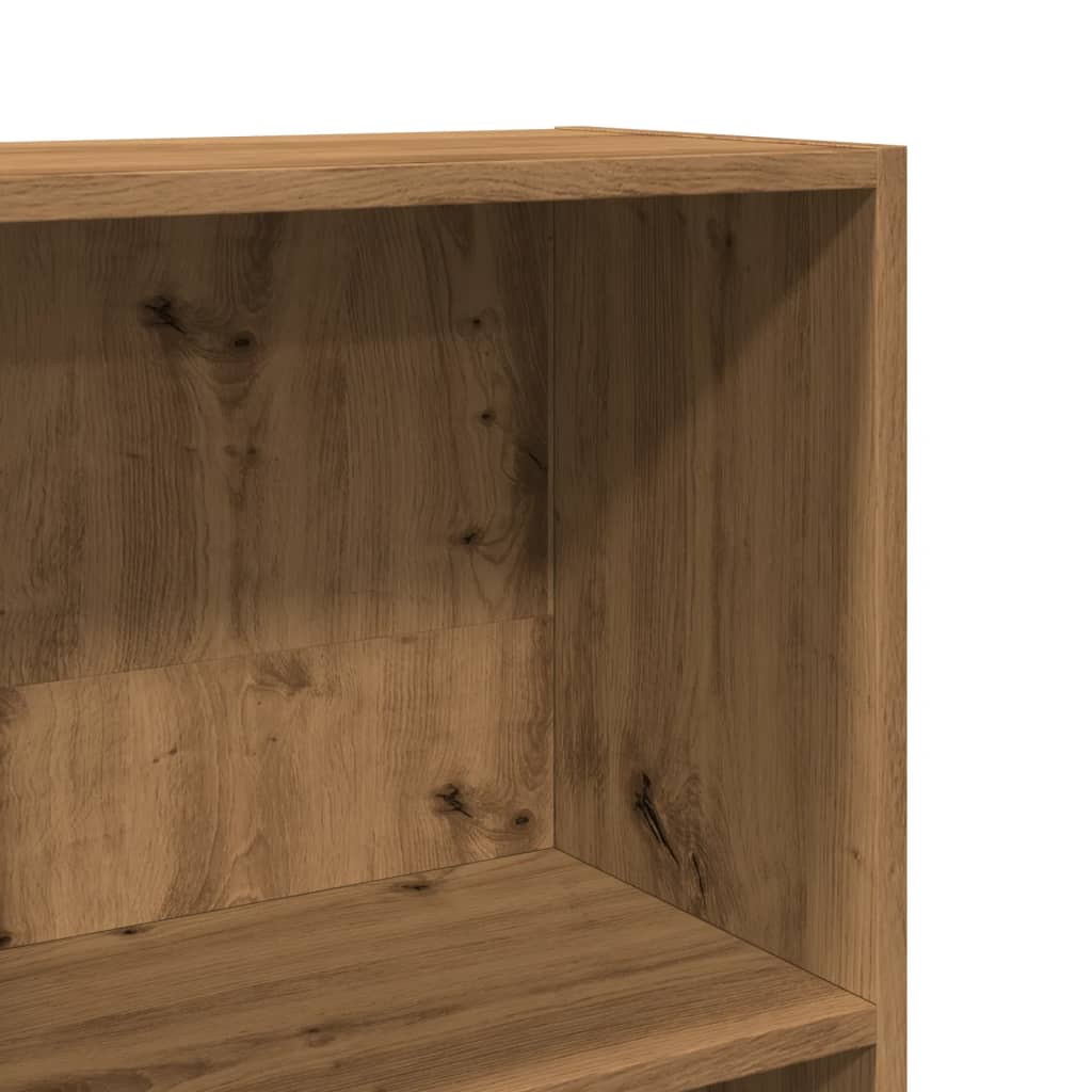 vidaXL Bookcase Artisian Oak 80x30x114 cm Engineered Wood