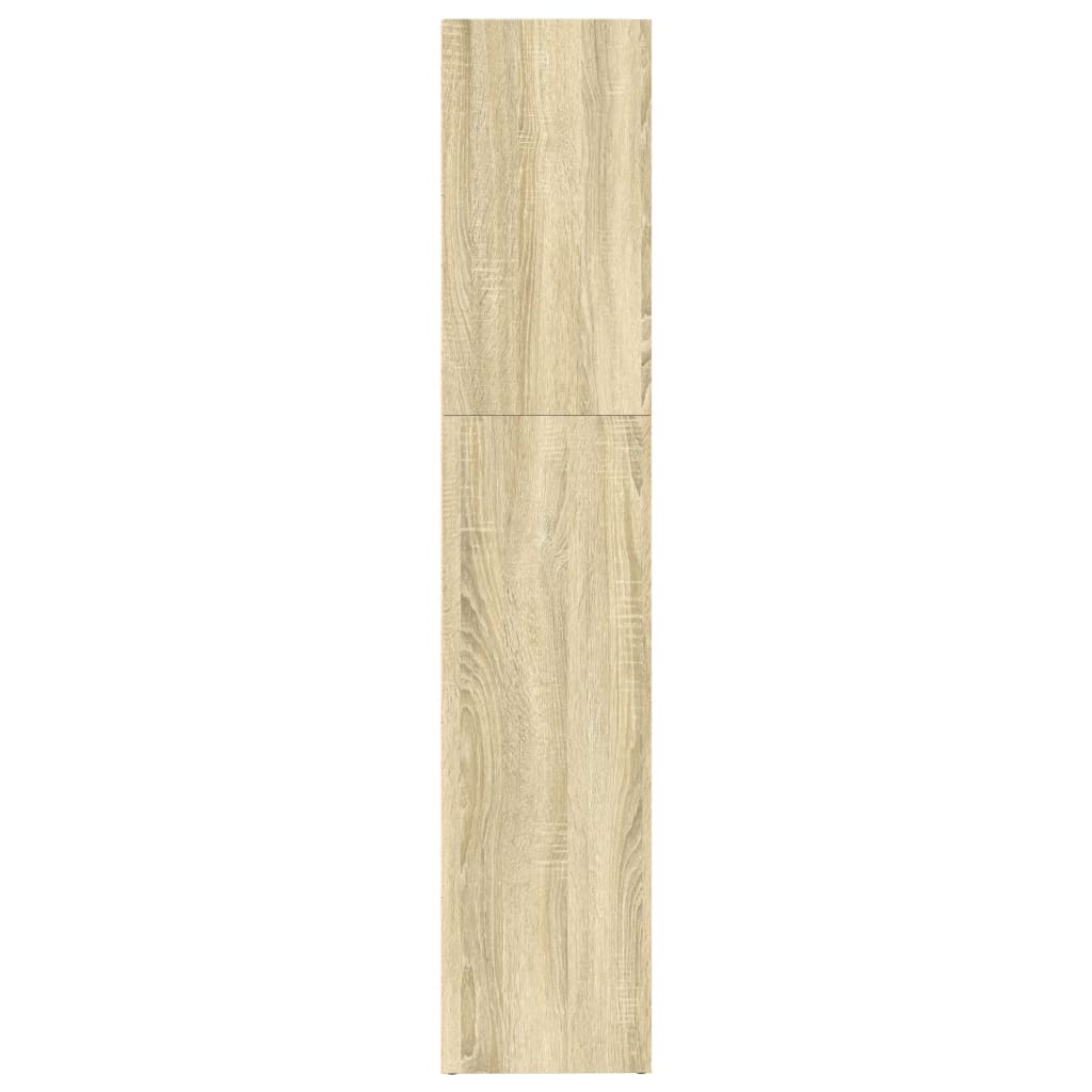 vidaXL Bookcase Sonoma Oak 80x30x152 cm Engineered Wood