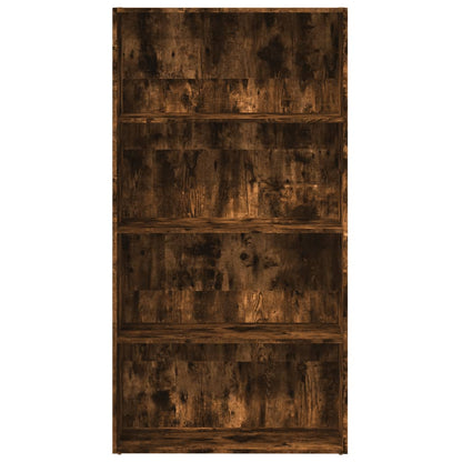vidaXL Bookcase Smoked Oak 80x30x152 cm Engineered Wood