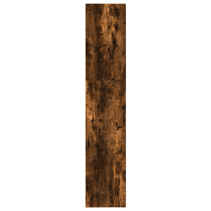 vidaXL Bookcase Smoked Oak 80x30x152 cm Engineered Wood