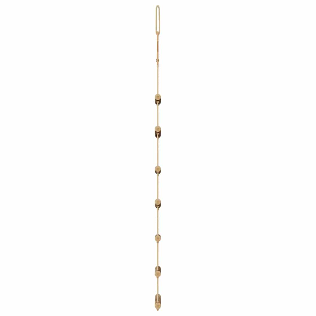 vidaXL Hanging Christmas Trees with Top Stars 2 pcs 42x90 cm Natural Branch