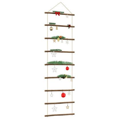 vidaXL Wall Decoration Ladder-Shaped 50x150 cm Natural Branch