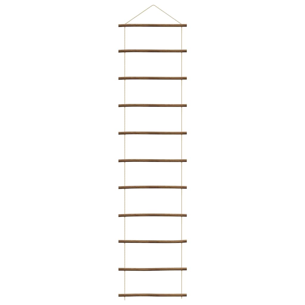 vidaXL Wall Decoration Ladder-Shaped 50x200 cm Natural Branch