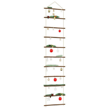 vidaXL Wall Decoration Ladder-Shaped 50x200 cm Natural Branch