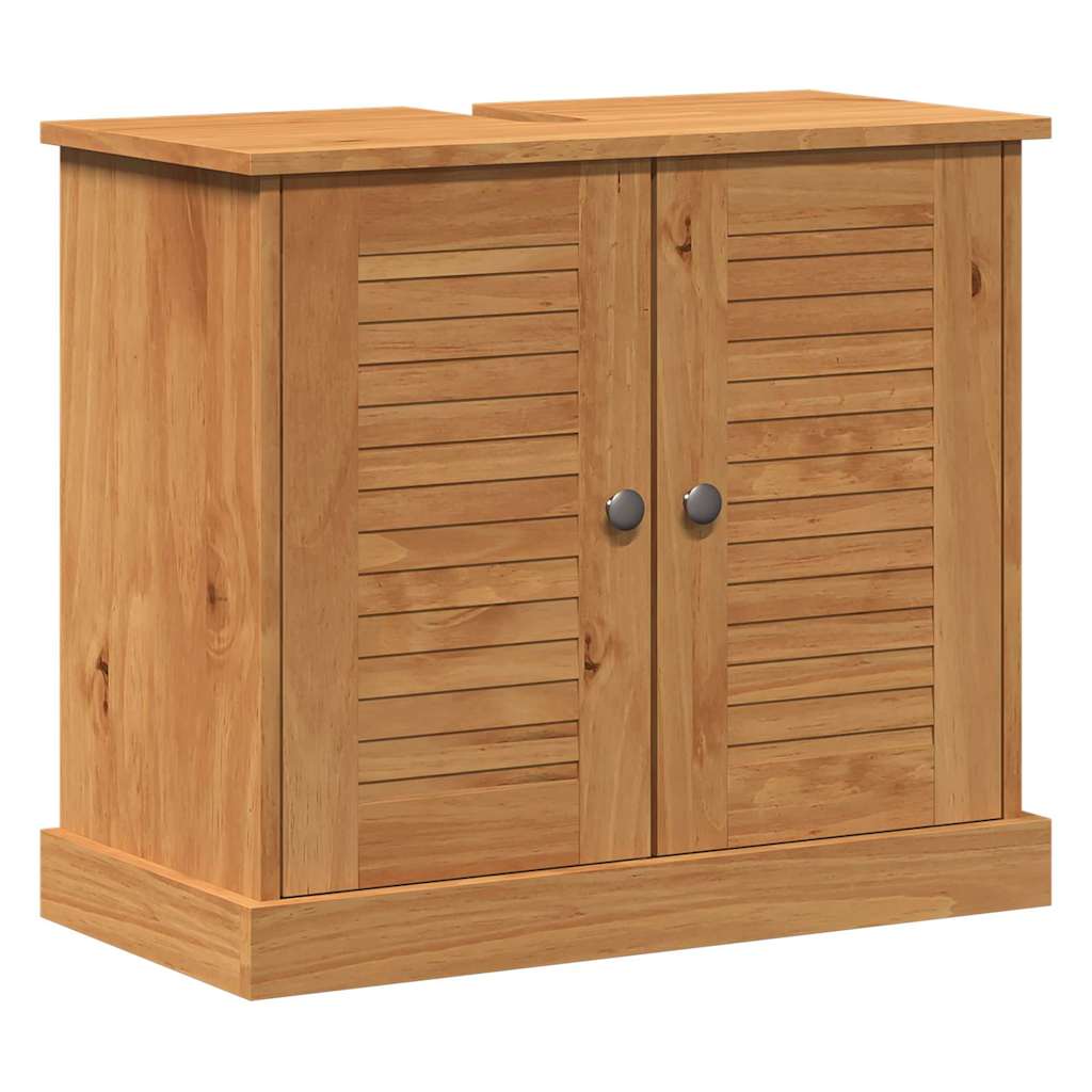 vidaXL Sink cabinet VIGO Brown and Honey Brown 68 x 34 x 59 cm