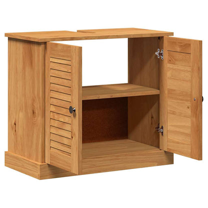 vidaXL Sink cabinet VIGO Brown and Honey Brown 68 x 34 x 59 cm