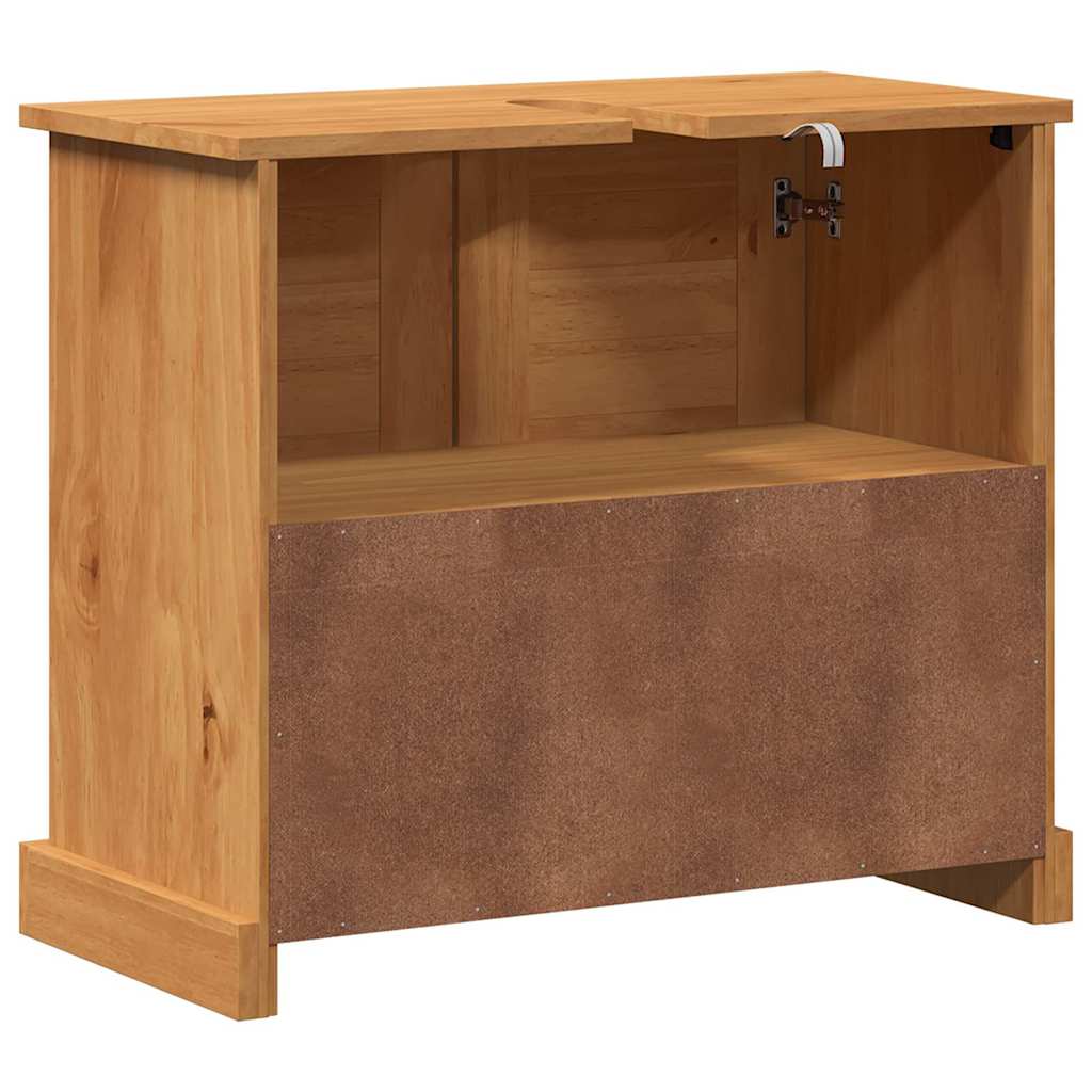 vidaXL Sink cabinet VIGO Brown and Honey Brown 68 x 34 x 59 cm
