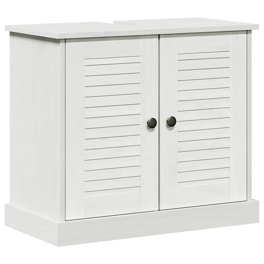 vidaXL Sink cabinet VIGO White and Antique White 68 x 34 x 59 cm
