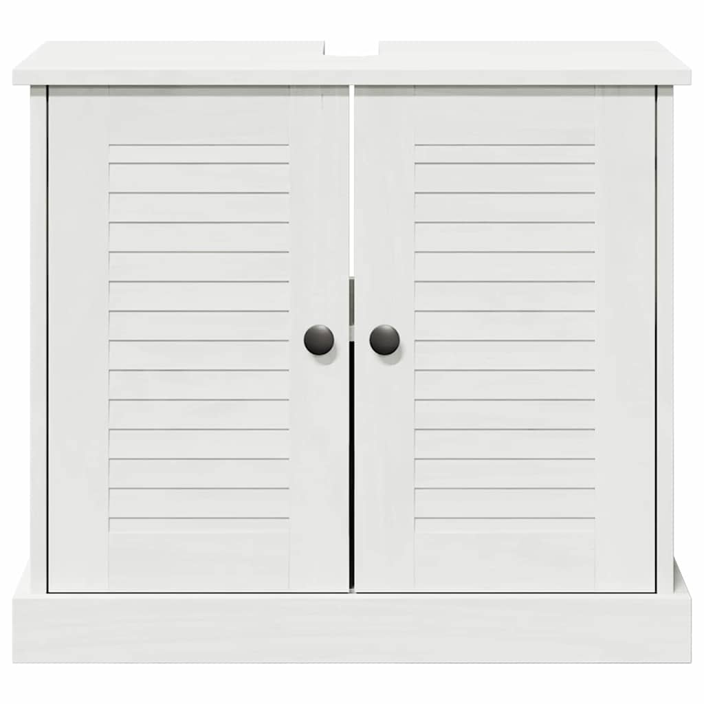 vidaXL Sink cabinet VIGO White and Antique White 68 x 34 x 59 cm