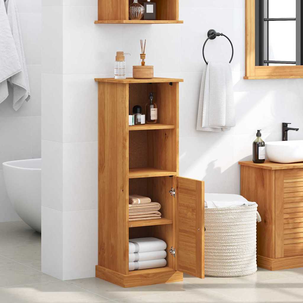 vidaXL Bathroom Cabinet with Storage VIGO Honey brown 37 x 34 x 110 cm