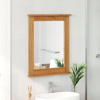 vidaXL Mirror VIGO Honey Brown 55.5 x 5 x 70 cm Solid pine wood