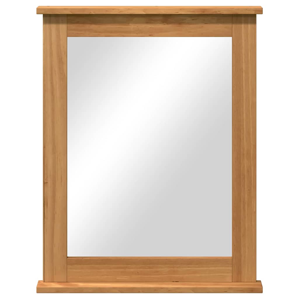 vidaXL Mirror VIGO Honey Brown 55.5 x 5 x 70 cm Solid pine wood
