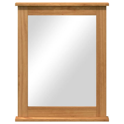vidaXL Mirror VIGO Honey Brown 55.5 x 5 x 70 cm Solid pine wood
