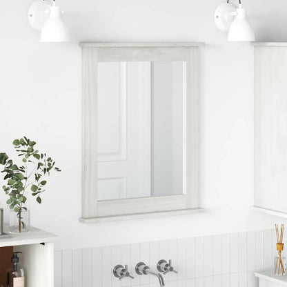 vidaXL Mirror VIGO Antique White 55.5 x 5 x 70 cm Solid pine wood
