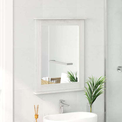 vidaXL Mirror VIGO Antique White 55.5 x 5 x 70 cm Solid pine wood