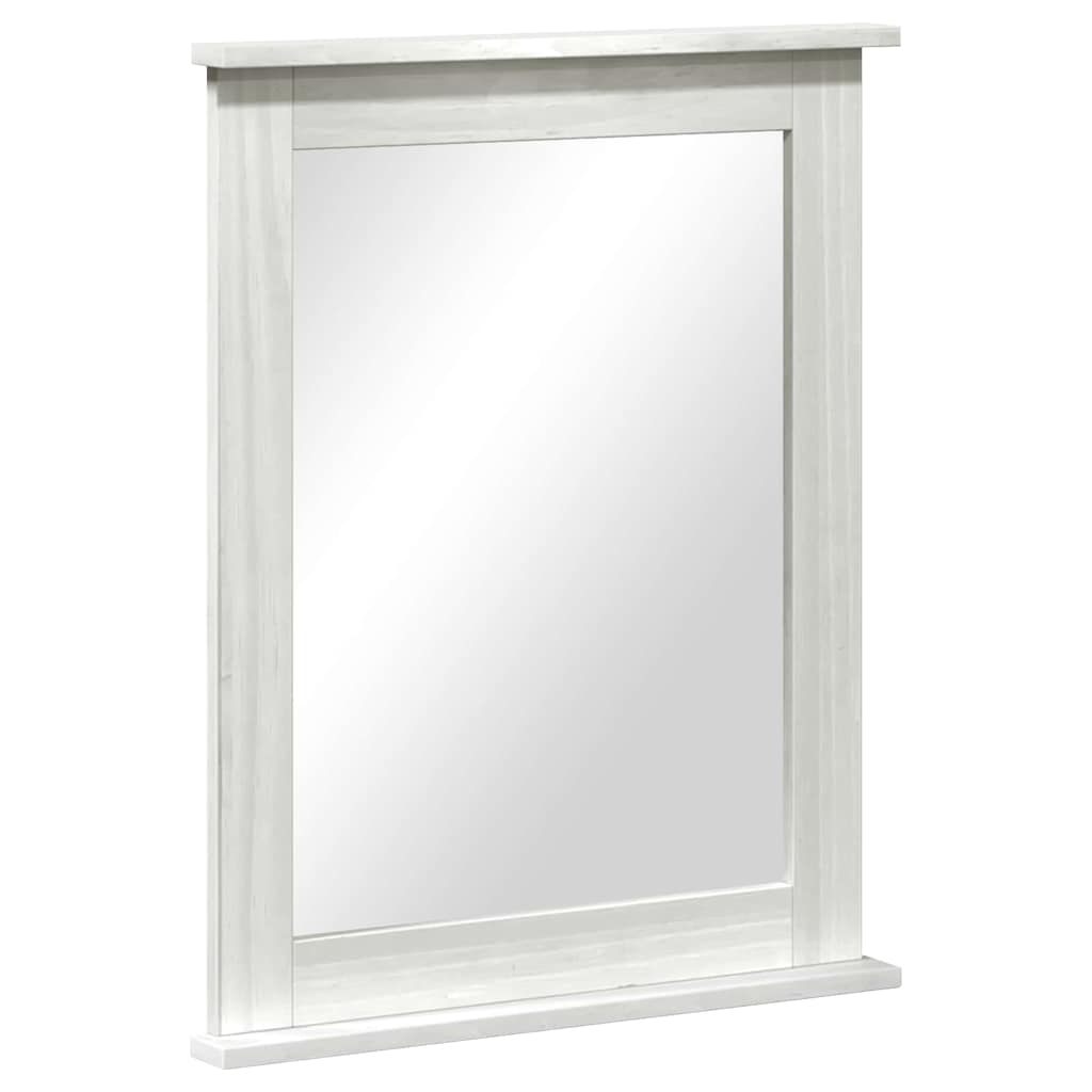 vidaXL Mirror VIGO Antique White 55.5 x 5 x 70 cm Solid pine wood