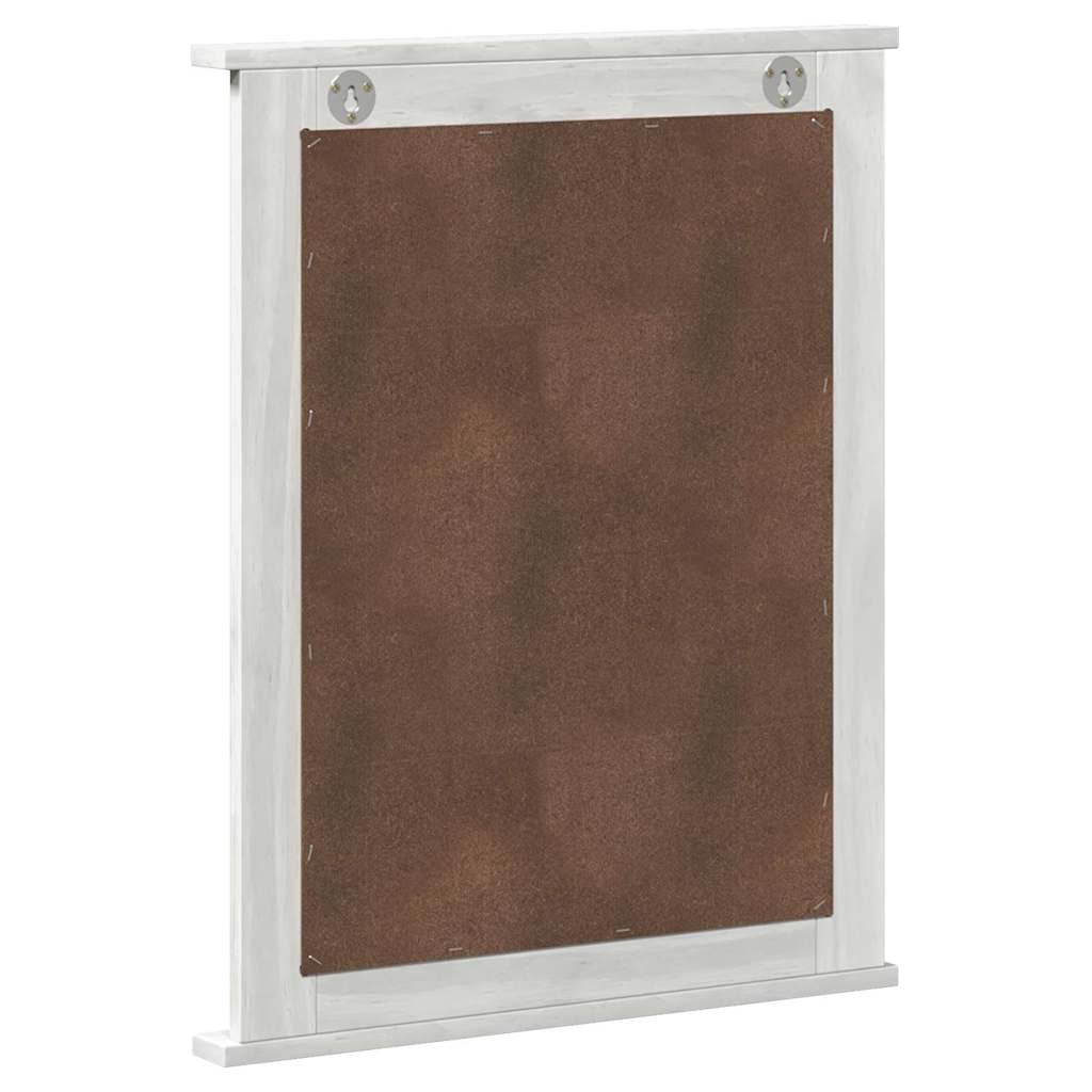 vidaXL Mirror VIGO Antique White 55.5 x 5 x 70 cm Solid pine wood