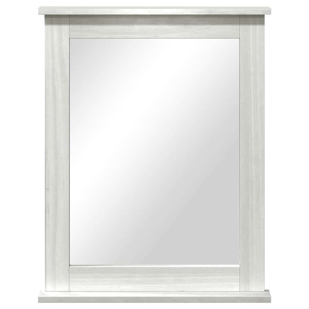 vidaXL Mirror VIGO Antique White 55.5 x 5 x 70 cm Solid pine wood