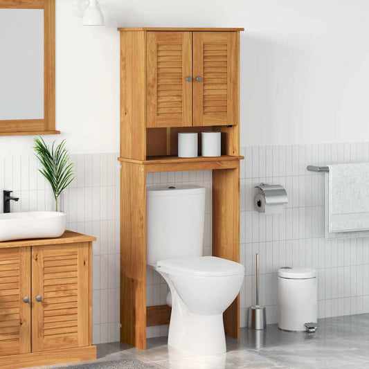 vidaXL Toilet Cabinet VIGO Brown and Honey Brown 60 x 27 x 161 cm