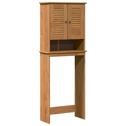 vidaXL Toilet Cabinet VIGO Brown and Honey Brown 60 x 27 x 161 cm