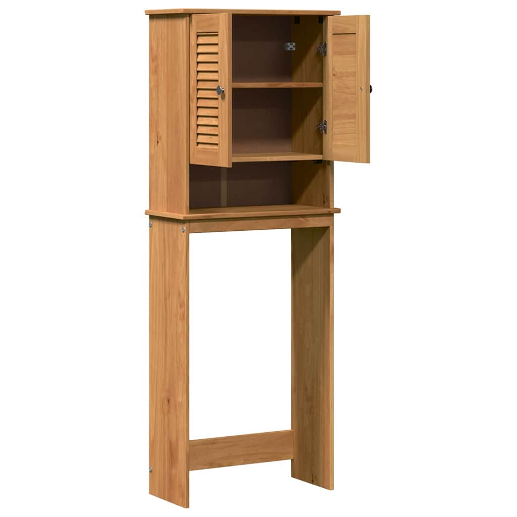 vidaXL Toilet Cabinet VIGO Brown and Honey Brown 60 x 27 x 161 cm