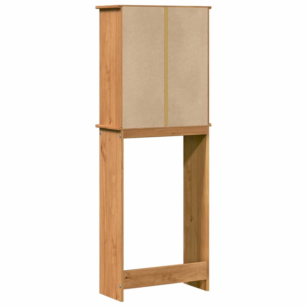 vidaXL Toilet Cabinet VIGO Brown and Honey Brown 60 x 27 x 161 cm