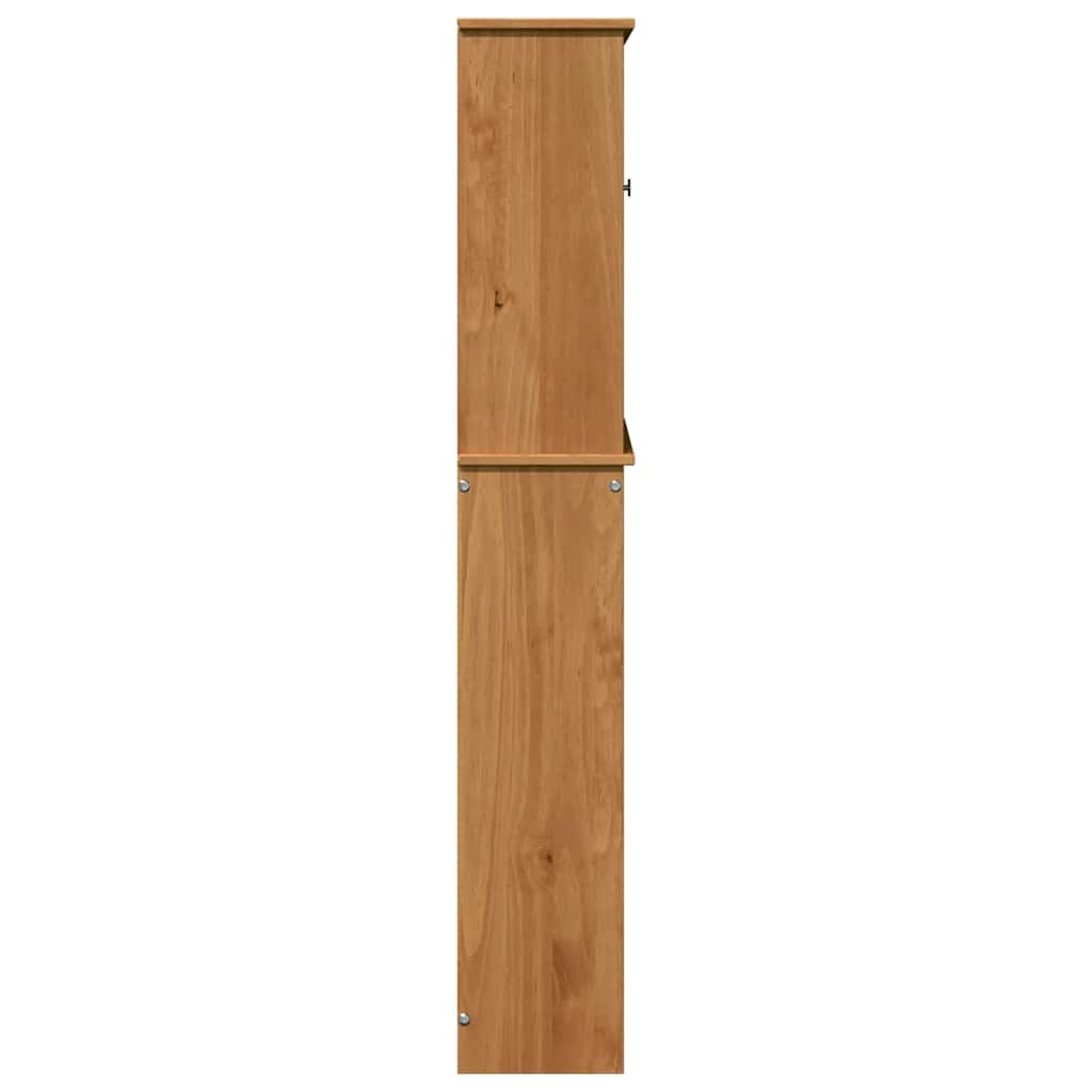 vidaXL Toilet Cabinet VIGO Brown and Honey Brown 60 x 27 x 161 cm